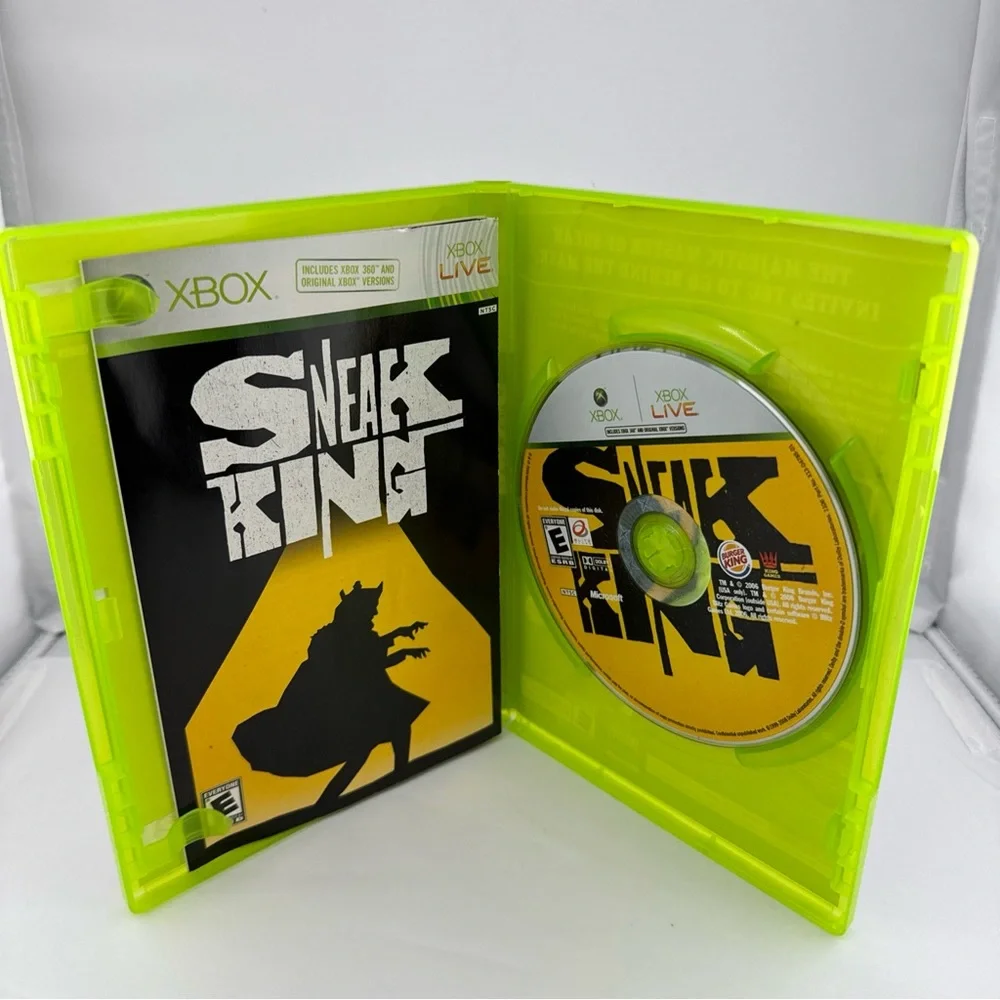 Sneak King Microsoft Xbox 360 2006 Xbox & Xbox 360 Burger King Game